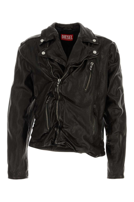 Black leather jacket DIESEL (A205930SLCW)