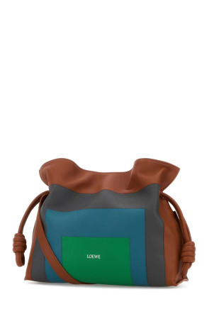 Multicolor nappa leather LOEWE x Josef and Anni Albers medium Flamenco clutch LOEWE (A411FC1XDD)