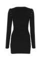 Black stretch cotton mini dress Black DION LEE (A9878F22)