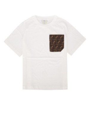 T-SHIRT JERSEY TINTO White FENDI KIDS (JUI1507AJ)