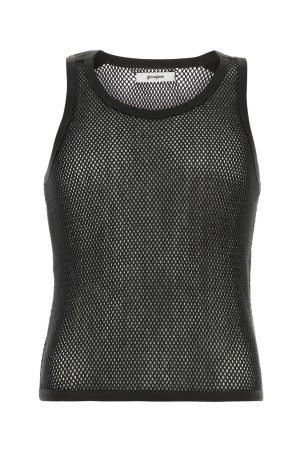 Black mesh Mateo tank top Black GIMAGUAS (MATEOTOP)