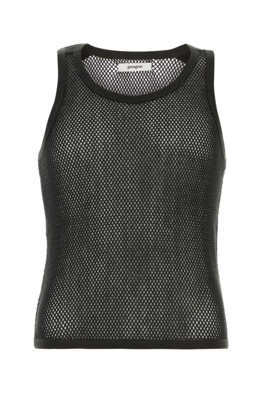 Black mesh Mateo tank top Black GIMAGUAS (MATEOTOP)