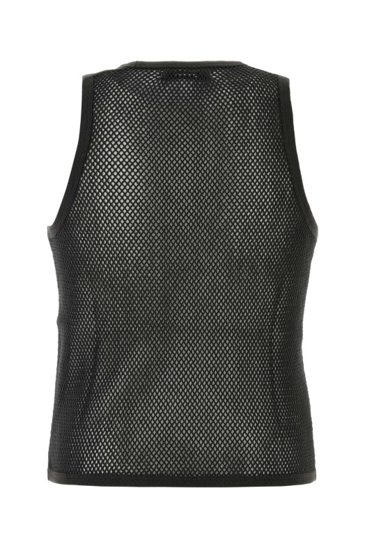 Black mesh Mateo tank top Black GIMAGUAS (MATEOTOP)