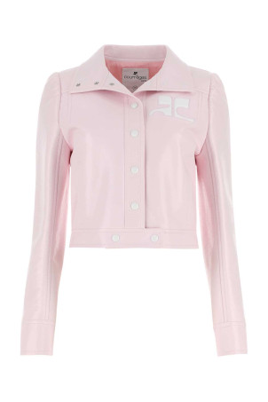 Light pink vinyl jacket COURREGES (PERCBL005VY0014)