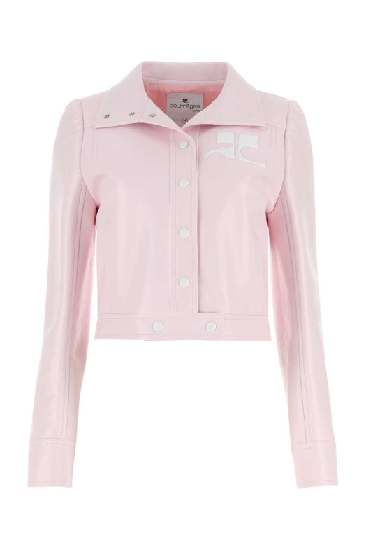 Light pink vinyl jacket COURREGES (PERCBL005VY0014)