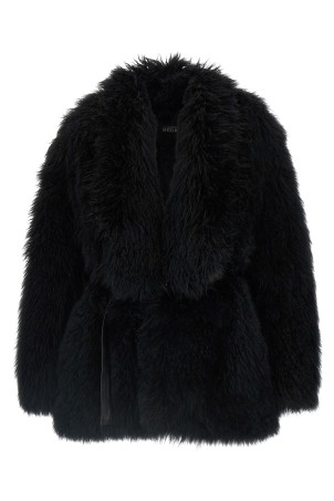 Long-haired fur Black