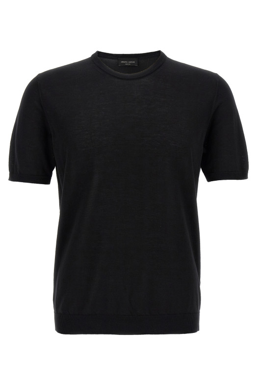 Knitted T-shirt Black