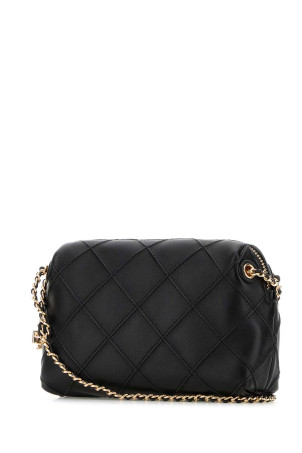 Black leather Fleming crossbody bag TORY BURCH (169226)