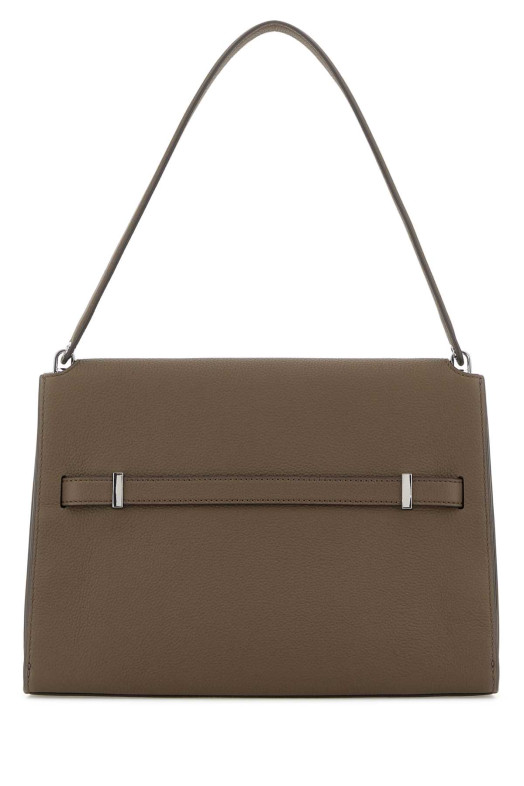 Большая сумка через плечо Lee Radziwill из кожи цвета грязи, синяя TORY BURCH (169241)