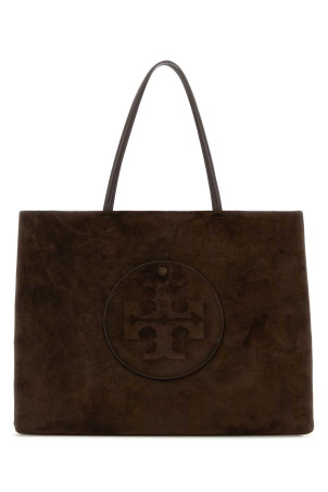 Brown suede Ella shopping bag Multicolor TORY BURCH (170980)