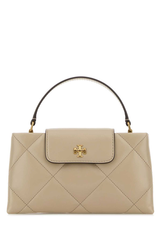 Powder pink leather Kira handbag Blue TORY BURCH (174999)