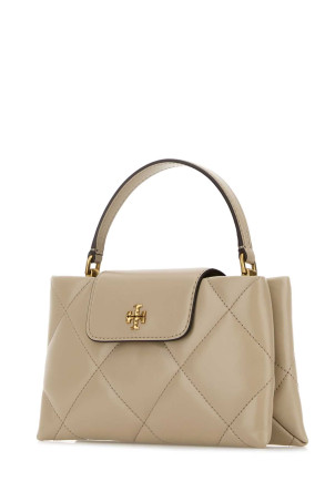 Powder pink leather Kira handbag Blue TORY BURCH (174999)