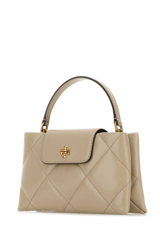 Powder pink leather Kira handbag Blue TORY BURCH (174999)