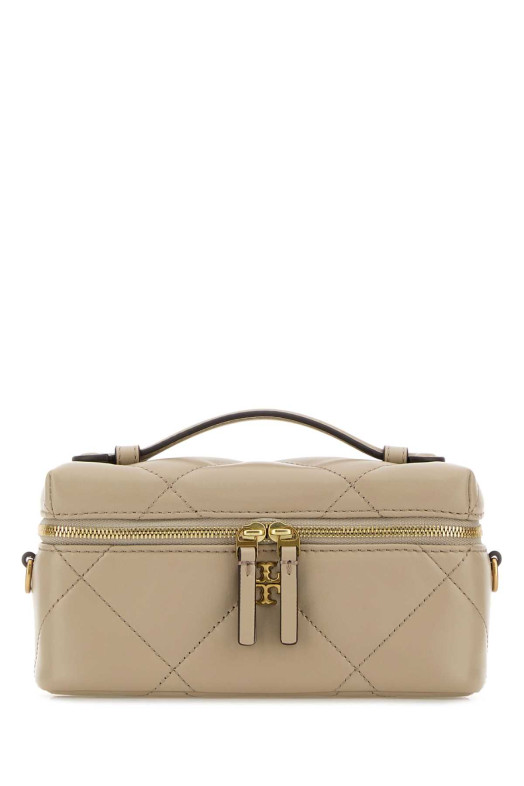 Powder pink leather Kira handbag Blue TORY BURCH (176449)