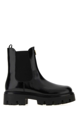 Black leather ankle boots Black PRADA (1T186OF050055)