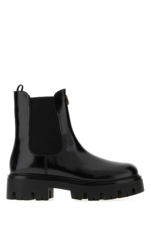 Black leather ankle boots Black PRADA (1T186OF050055)