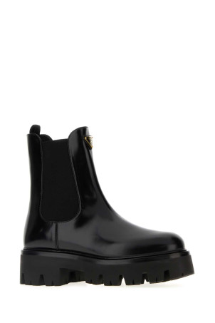 Black leather ankle boots Black PRADA (1T186OF050055)