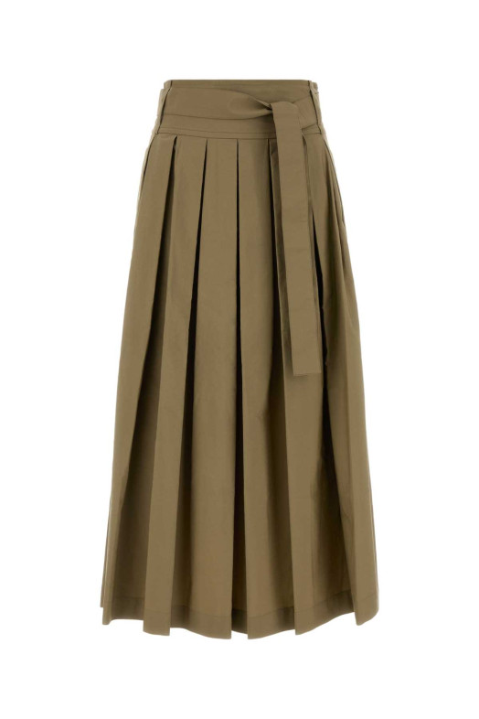 Khaki poplin Agiate skirt Black WEEKEND (2525106011600)