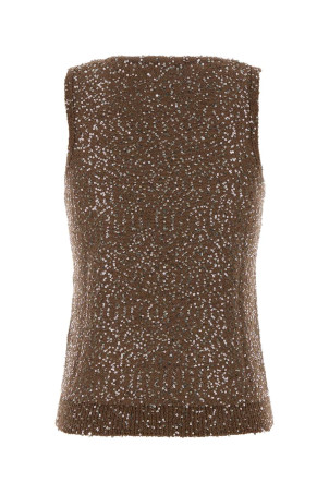 Brown nylon blend Acaici vest WEEKEND (2525366141600)