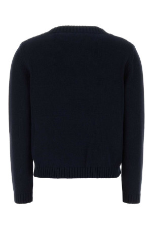 Midnight blue cotton blend Nespola sweater WEEKEND (2525366171600)