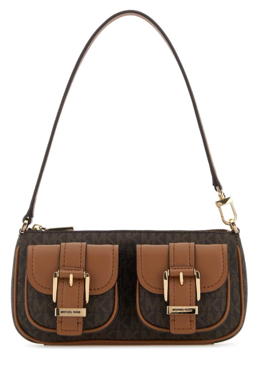 Printed canvas Zoe shoulder bag Brown MICHAEL BY MICHAEL KORS (32S5GZCU1B)