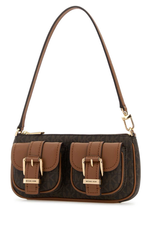Printed canvas Zoe shoulder bag Brown MICHAEL BY MICHAEL KORS (32S5GZCU1B)