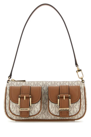Printed canvas Zoe shoulder bag Beige MICHAEL BY MICHAEL KORS (32S5GZCU1B)