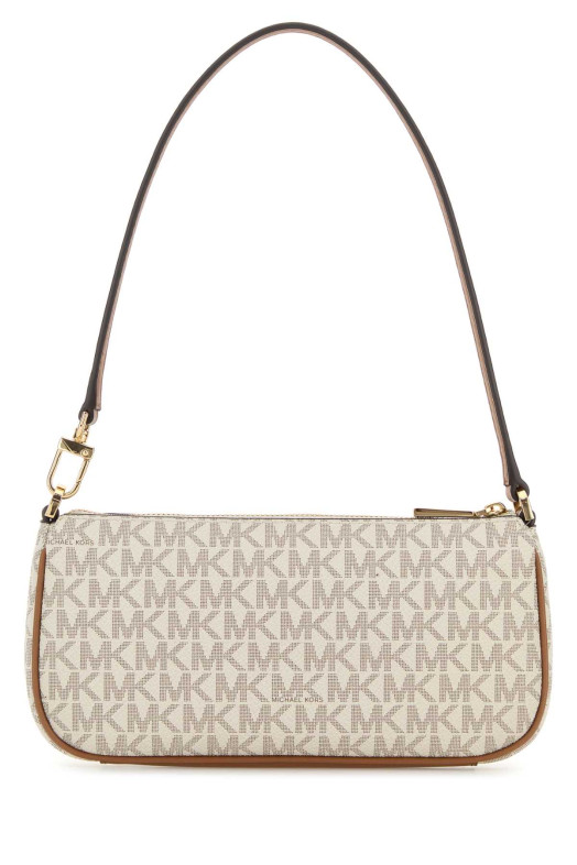 Printed canvas Zoe shoulder bag Beige MICHAEL BY MICHAEL KORS (32S5GZCU1B)