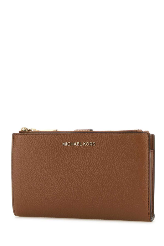 Кожаный кошелек цвета карамель Черный MICHAEL BY MICHAEL KORS (32T7GAFW4L)