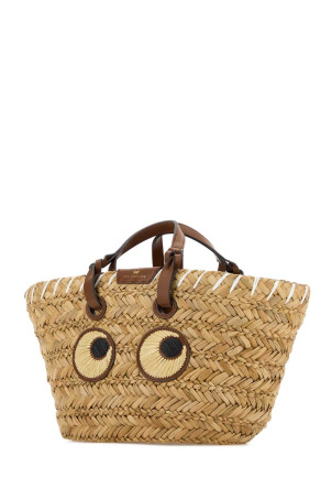 Невелика паперова сумка для покупок Raffia, коричнева ANYA HINDMARCH (5050925155120)