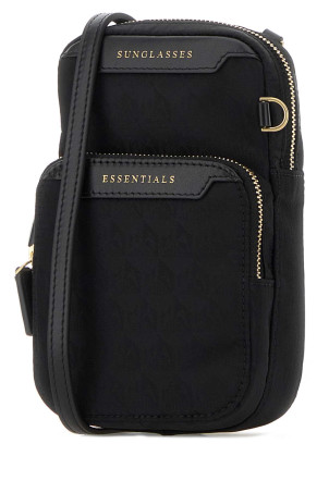 Embroidered jacquard Essentials crossbody bag Black ANYA HINDMARCH (5050925180559)