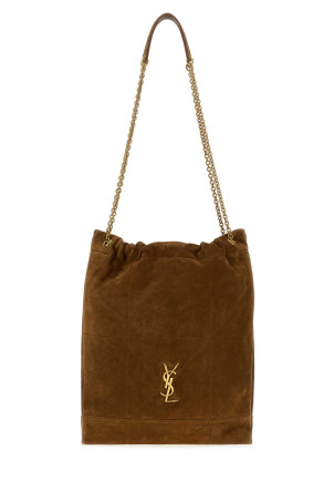 Brown suede Jamie Pochon shoulder bag SAINT LAURENT (7816661U8P7)