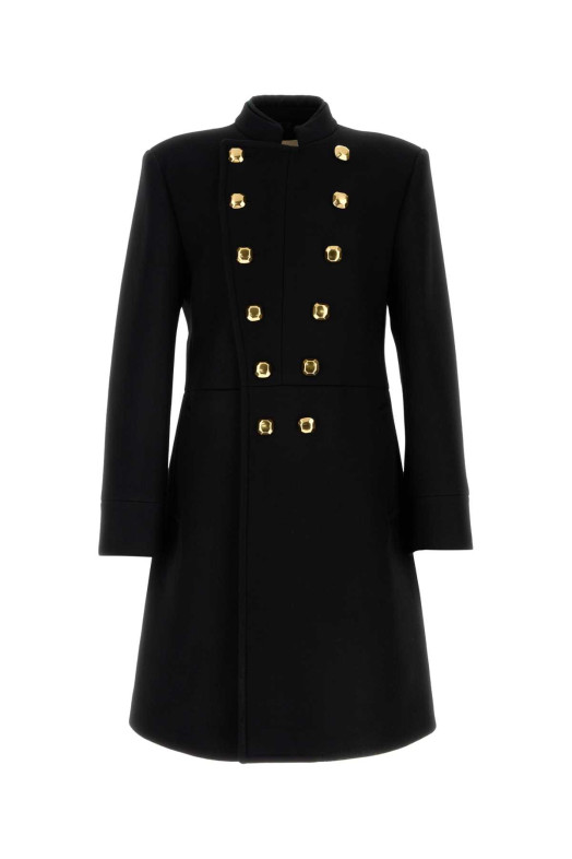 Black wool blend coat Black VALENTINO GARAVANI (7V0CAK358U4)