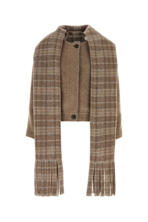 Biscuit wool blend jacket BURBERRY (8114465)