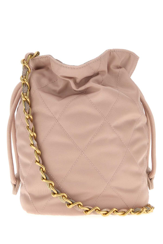 Пастельно-розовая сумка-ведро Horseshoe BURBERRY (8118448)