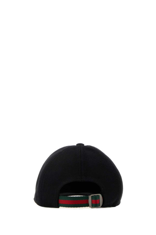 Черная шерстяная бейсболка GUCCI (8430104HBGM)