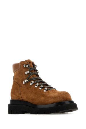 Caramel suede Lug ankle boots BOTTEGA VENETA (843955V4QN2)