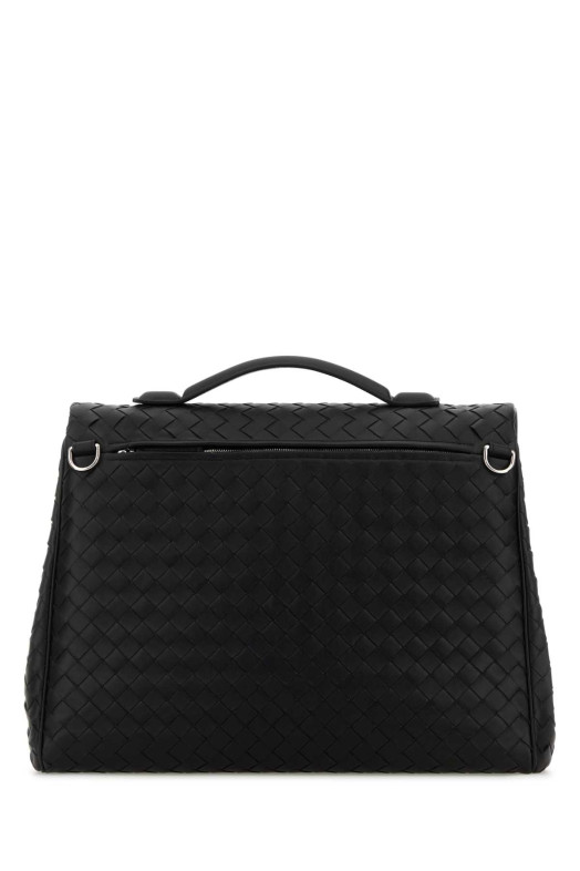 Черный кожаный портфель Archivist BOTTEGA VENETA (844227V4R40)