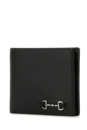 Black leather wallet Black GUCCI (846950AAFP1)