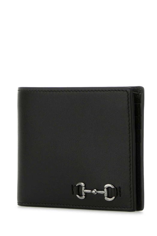 Чорний шкіряний гаманець Black GUCCI (846950AAFP1)