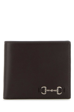 Dark brown leather wallet GUCCI (846950AAFP1)