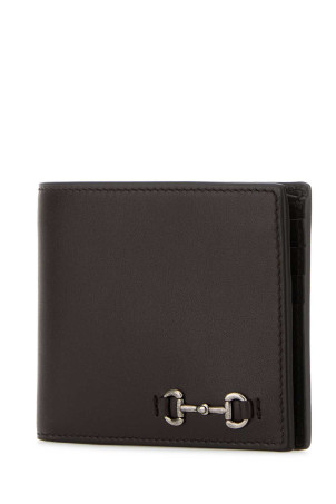 Dark brown leather wallet GUCCI (846950AAFP1)