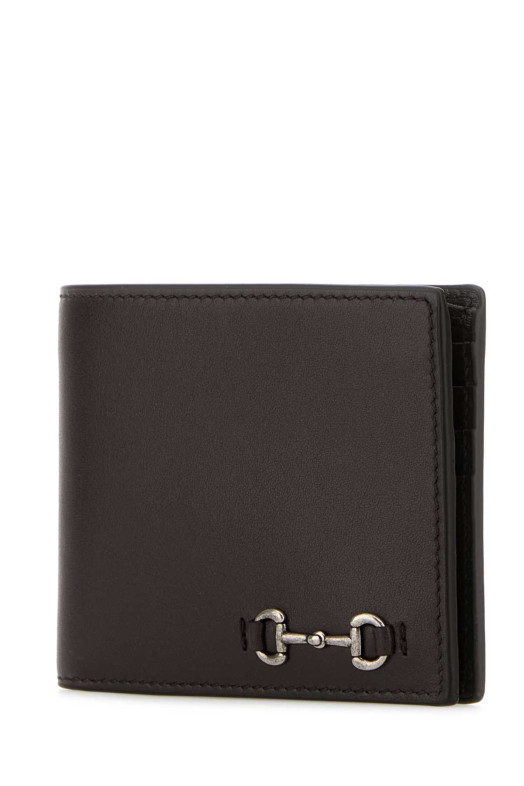 Темно-коричневий шкіряний гаманець GUCCI (846950AAFP1)