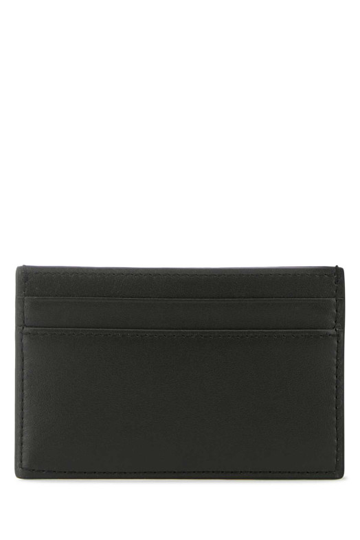 Черный кожаный держатель для карт Black GUCCI (846952AAFP1)