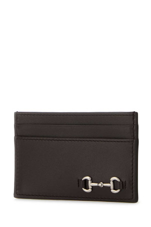 Dark brown leather card holder GUCCI (846952AAFP1)