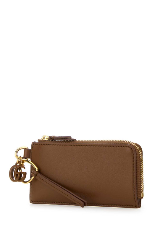 Caramel leather card holder GUCCI (847478AAEVB)