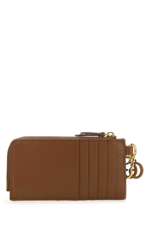 Caramel leather card holder GUCCI (847478AAEVB)