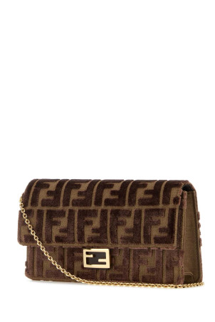 Embroidered canvas Baguette wallet FENDI (8M0498AT14)
