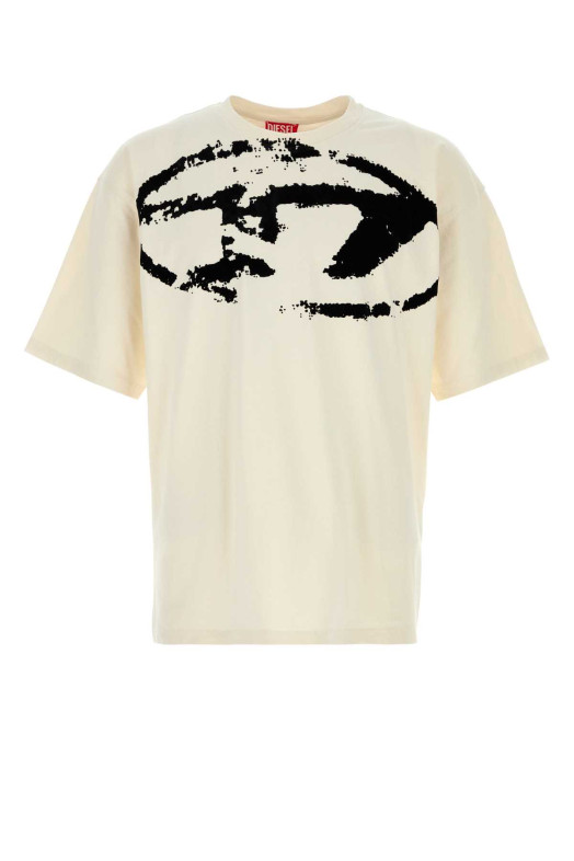 Ivory cotton T-Boxt t-shirt DIESEL (A130490DQAU)