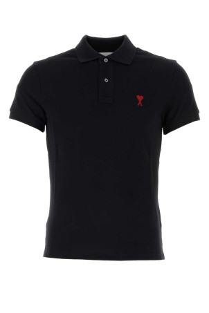 Black piquet polo shirt AMI (BFUPL001760)